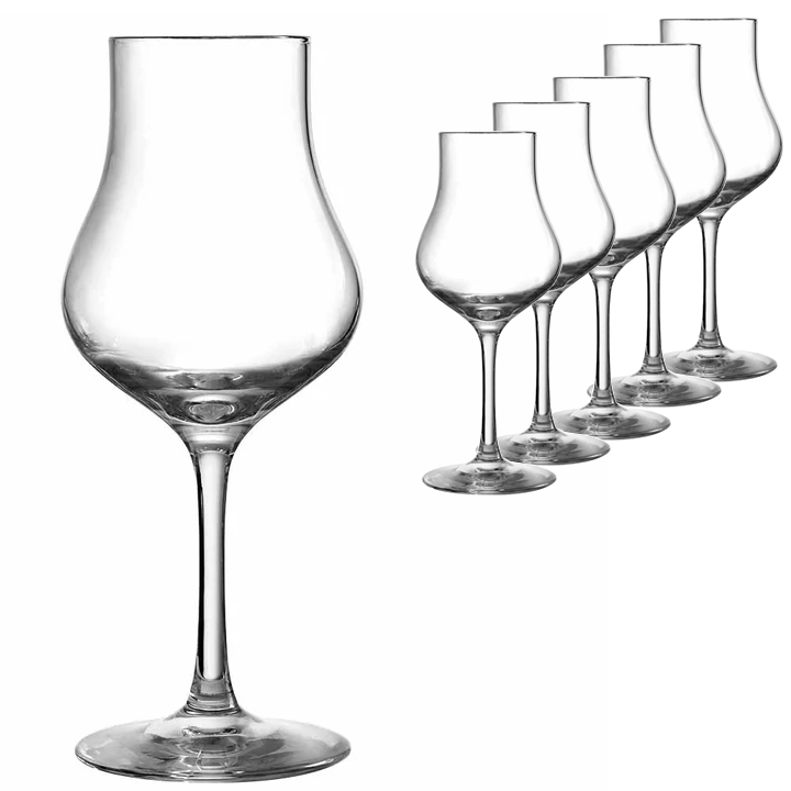 Stemmed Spirit Taster Copita Style Glass 120ml Set Of 6