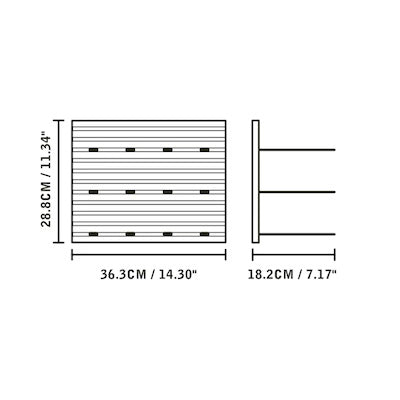 Stact Pro C Type Wall Mounted Wine Rack Set Of 4