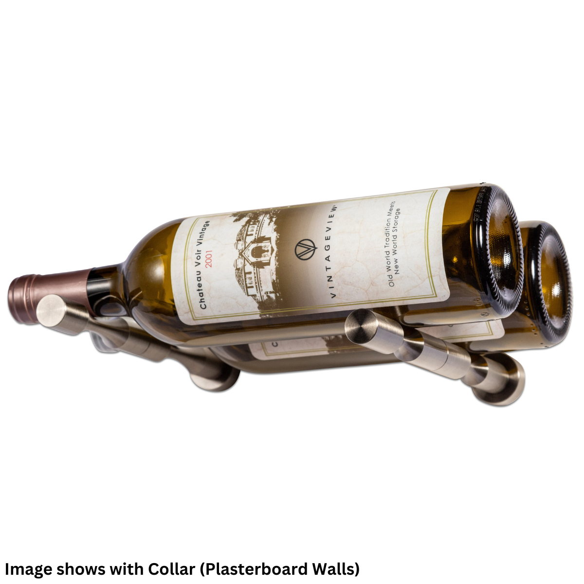 Vintageview Wall Mounted Vino Series Vino Pins 2 Bottle Wine Rack