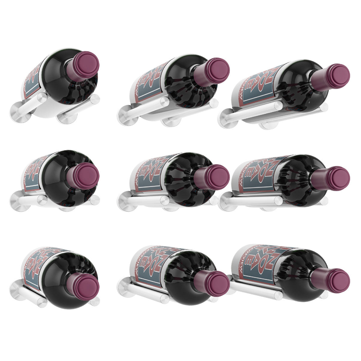 Vintageview Wall Mounted Vino Series Vino Rails 1 Bottle Wine Rack