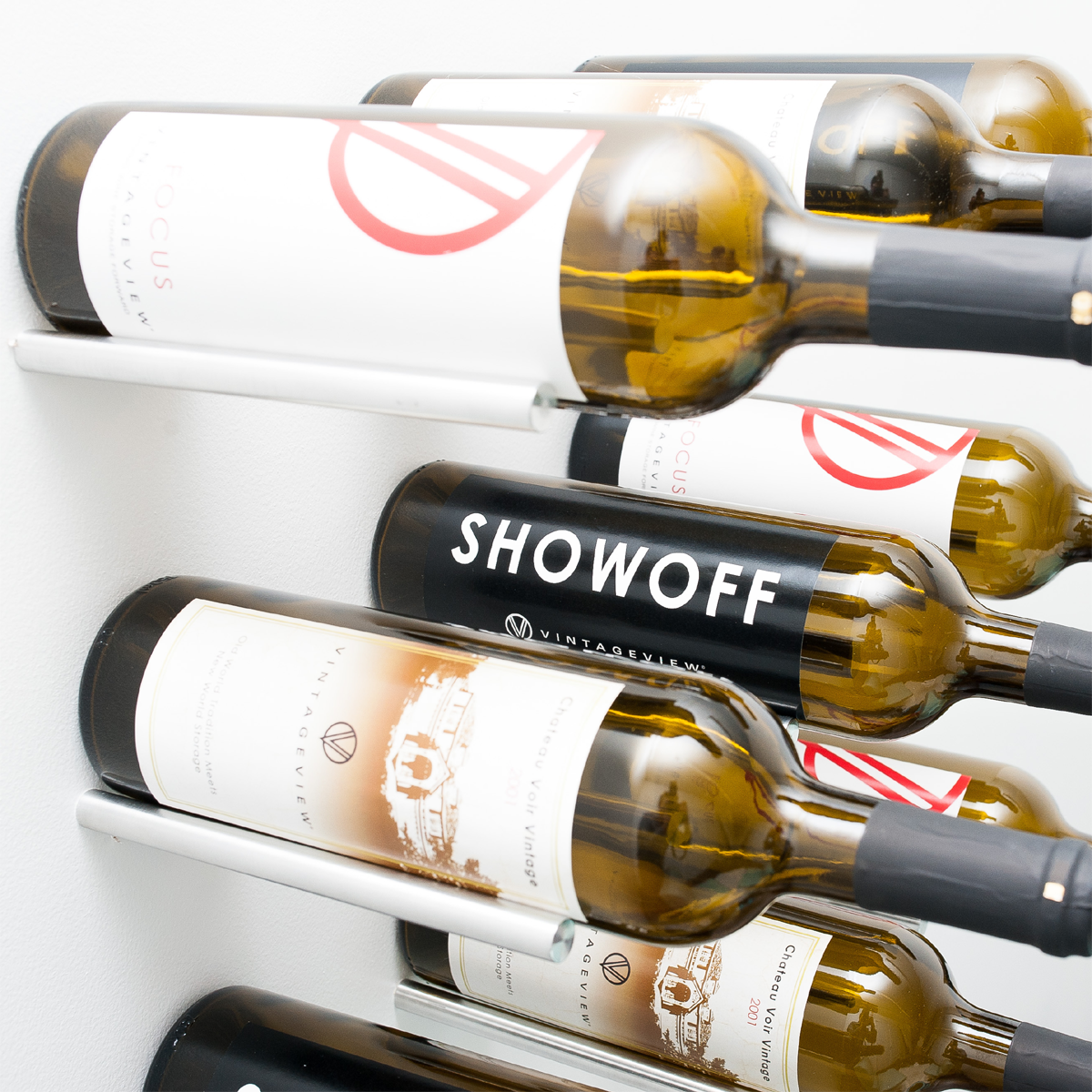 Vintageview Wall Mounted Vino Series Vino Rails 1 Bottle Wine Rack