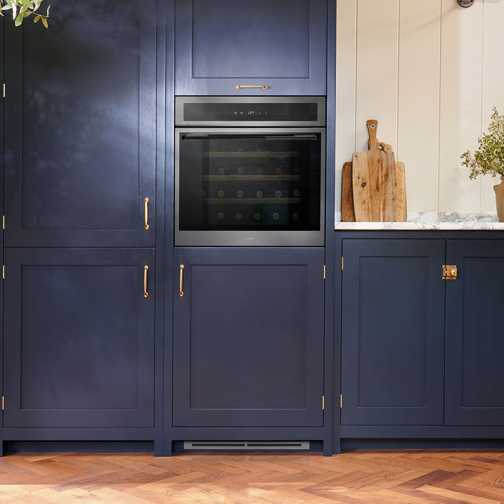 Caple Wine Cabinet Sense Single Temperature Slot In Gunmetal Wc6100gm