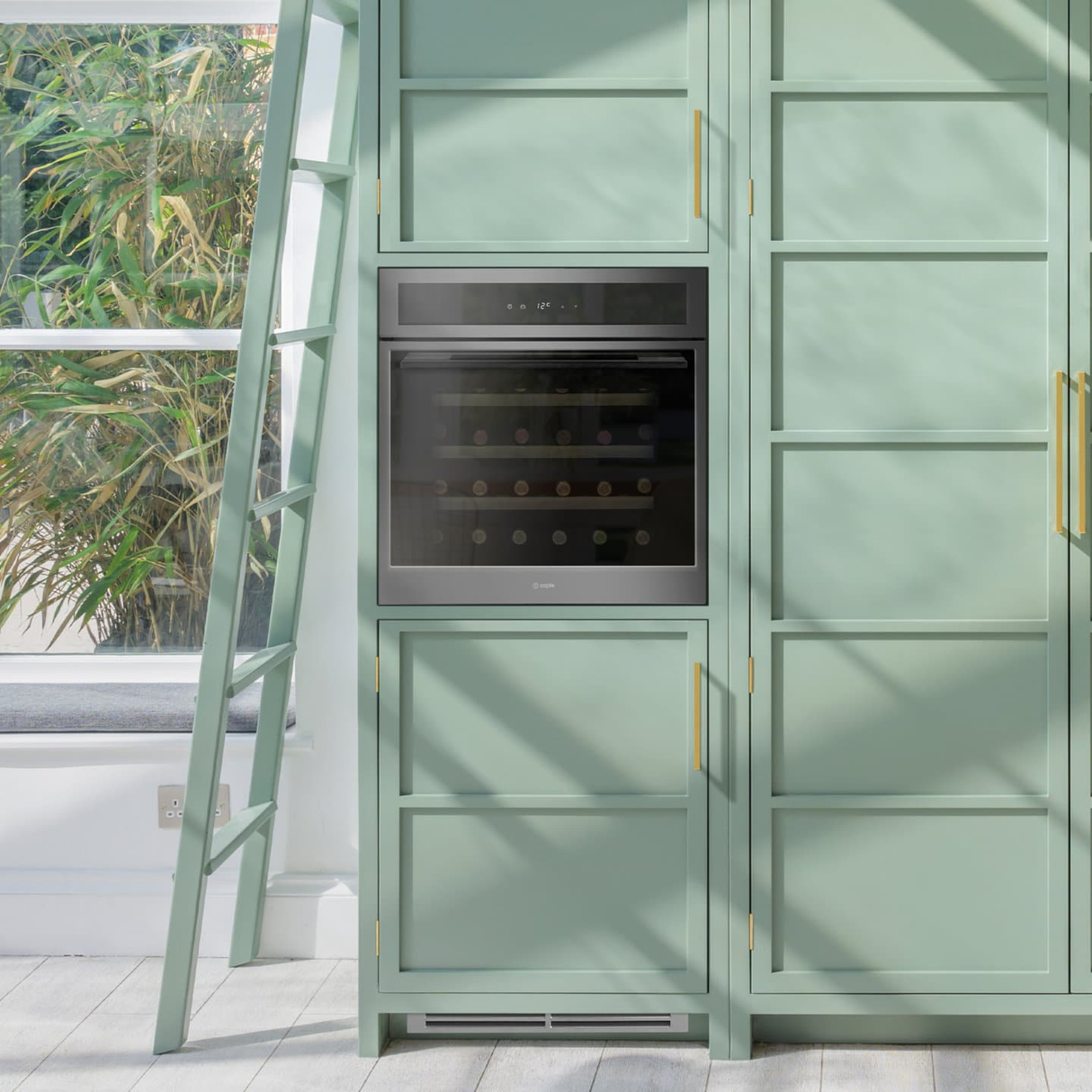 Caple Wine Cabinet Sense Single Temperature Slot In Gunmetal Wc6100gm