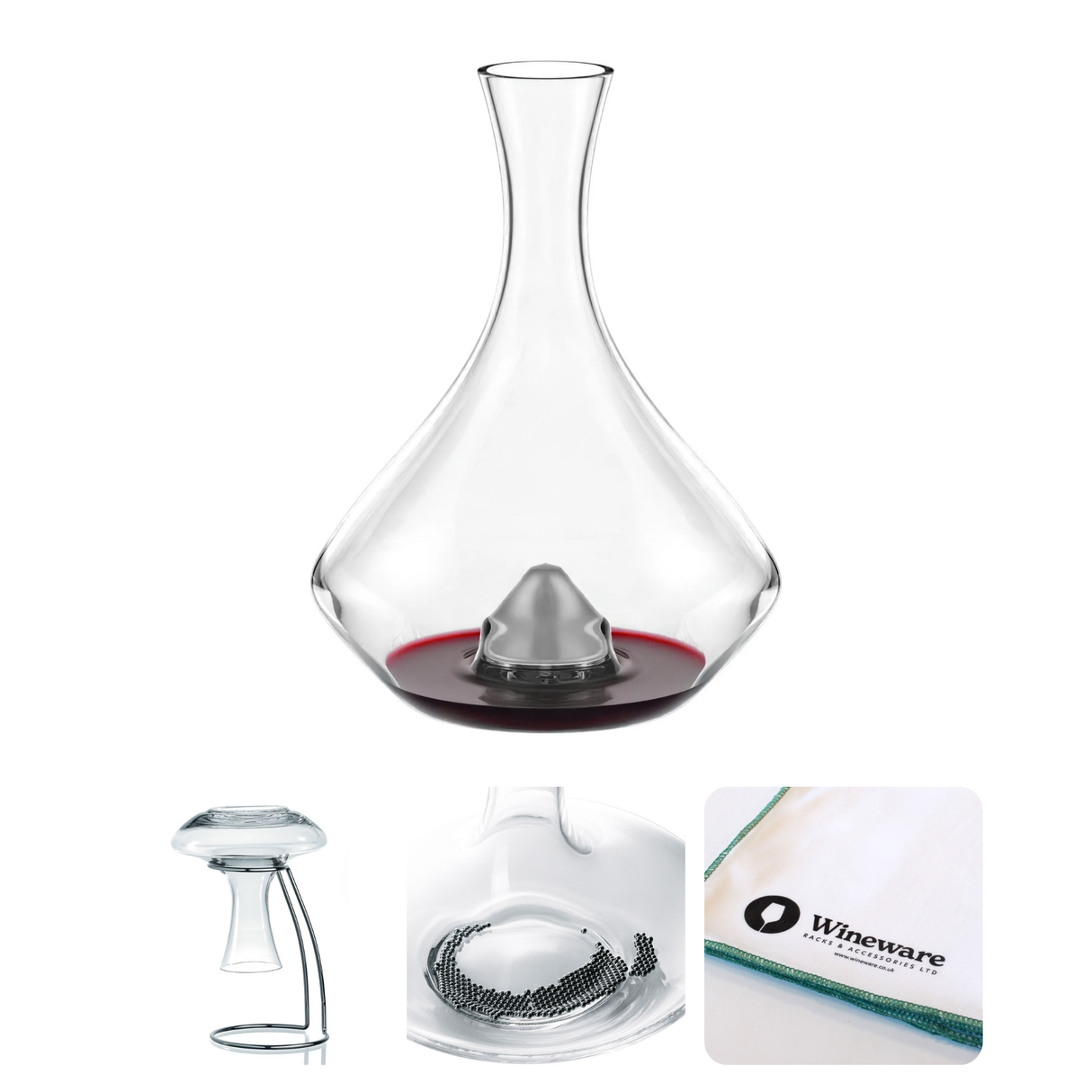 Stolzle Fire Half Bottle Wine Decanting Set
