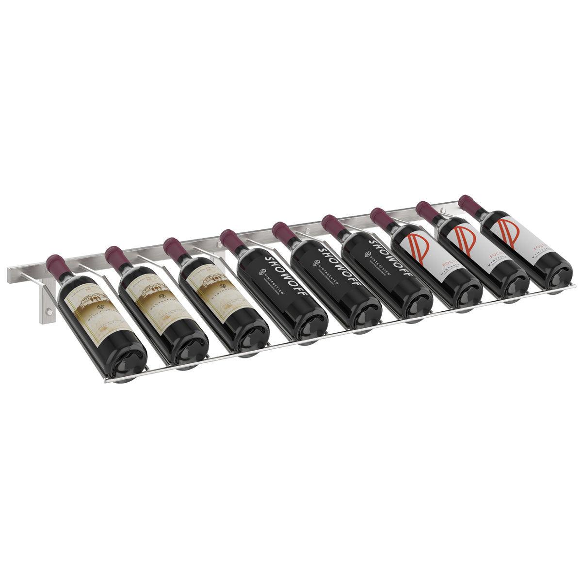 Vintageview Wall Mounted W Series Presentation Wine Rack 3 9 Bottles