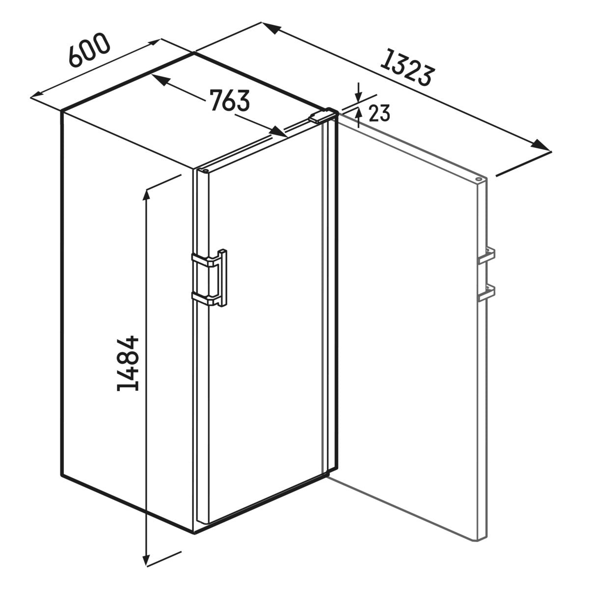 Liebherr Grandcru Single Temperature Freestanding Wine Cabinet Wsbl 4601