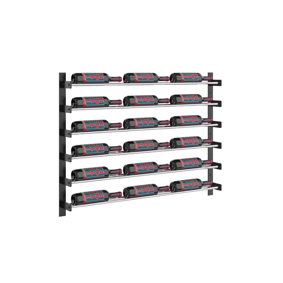 Vintageview Evolution Wall Mounted Wine Wall 762mm 3 Column 18 54 Bottle Wine Rack