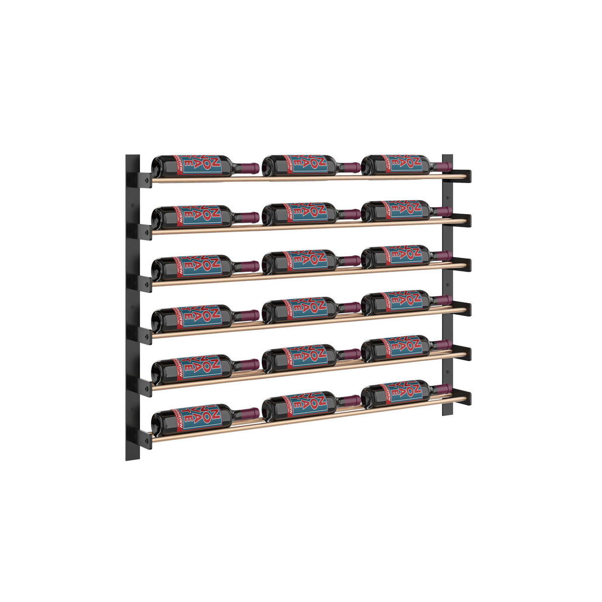 Vintageview Evolution Wall Mounted Wine Wall 762mm 3 Column 18 54 Bottle Wine Rack
