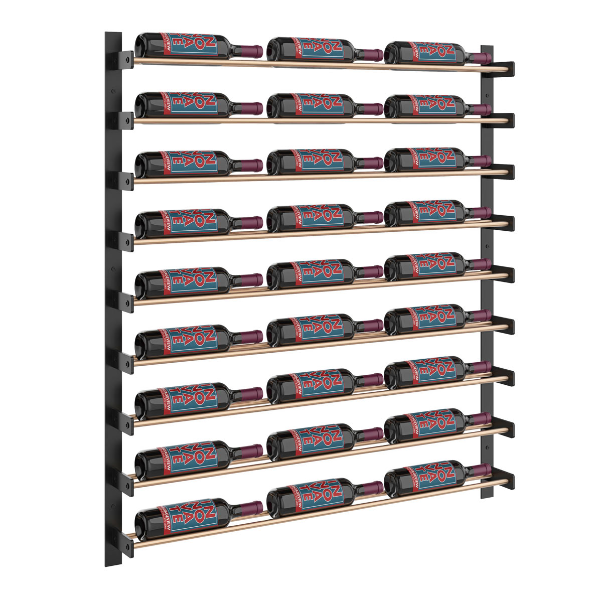 Vintageview Evolution Wall Mounted Wine Wall 1143mm 3 Column 27 81 Bottle Wine Rack