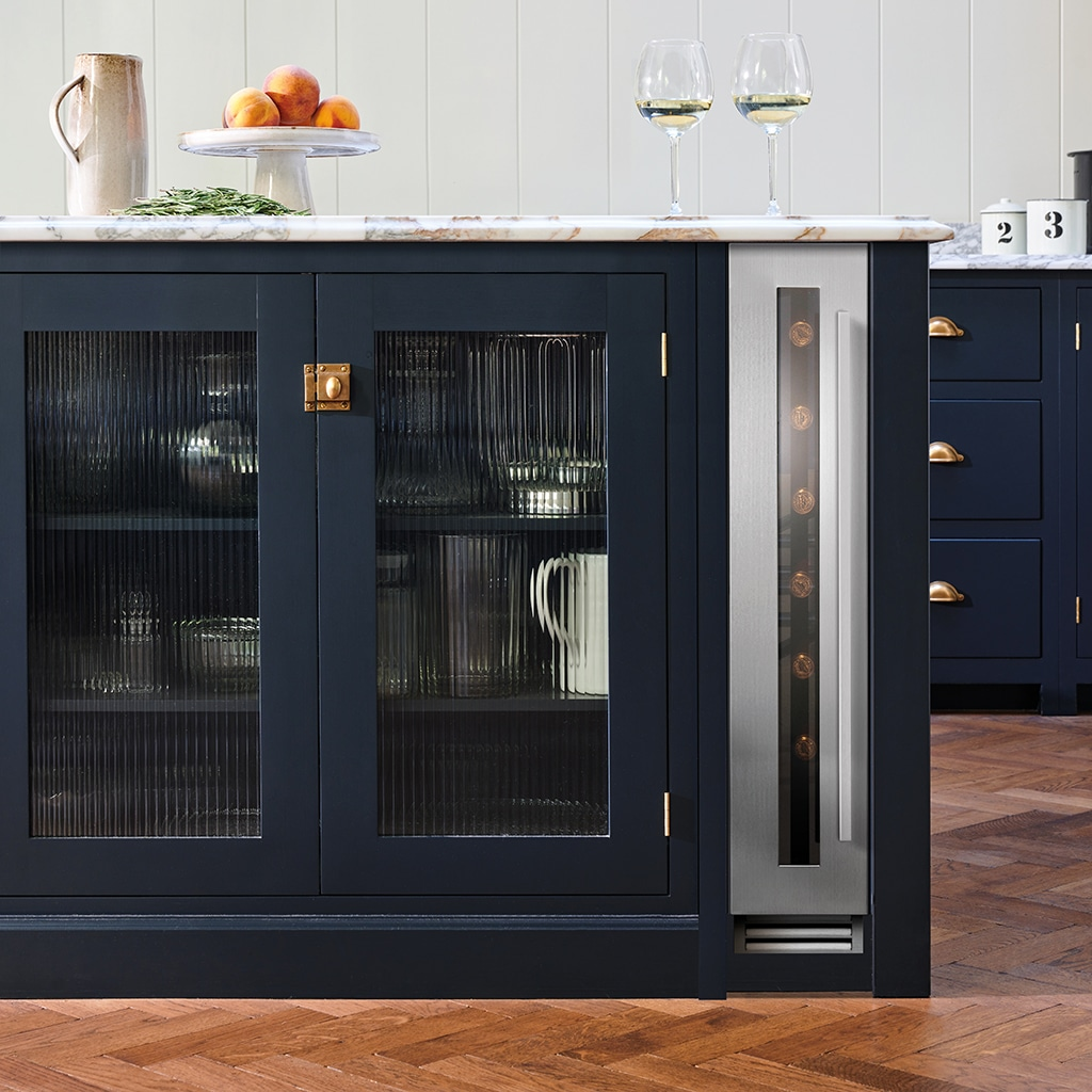 Caple Wine Cabinet Classic Single Temperature Undercounter Stainless Steel Wi159