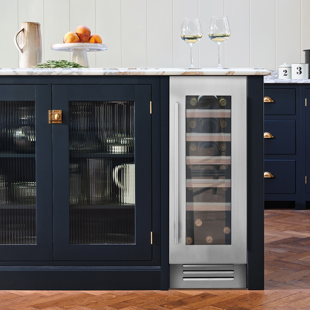 Caple Sense Premium 20 Bottle Single Temperature Undercounter Wine Cabinet Stainless Steel Wi3150