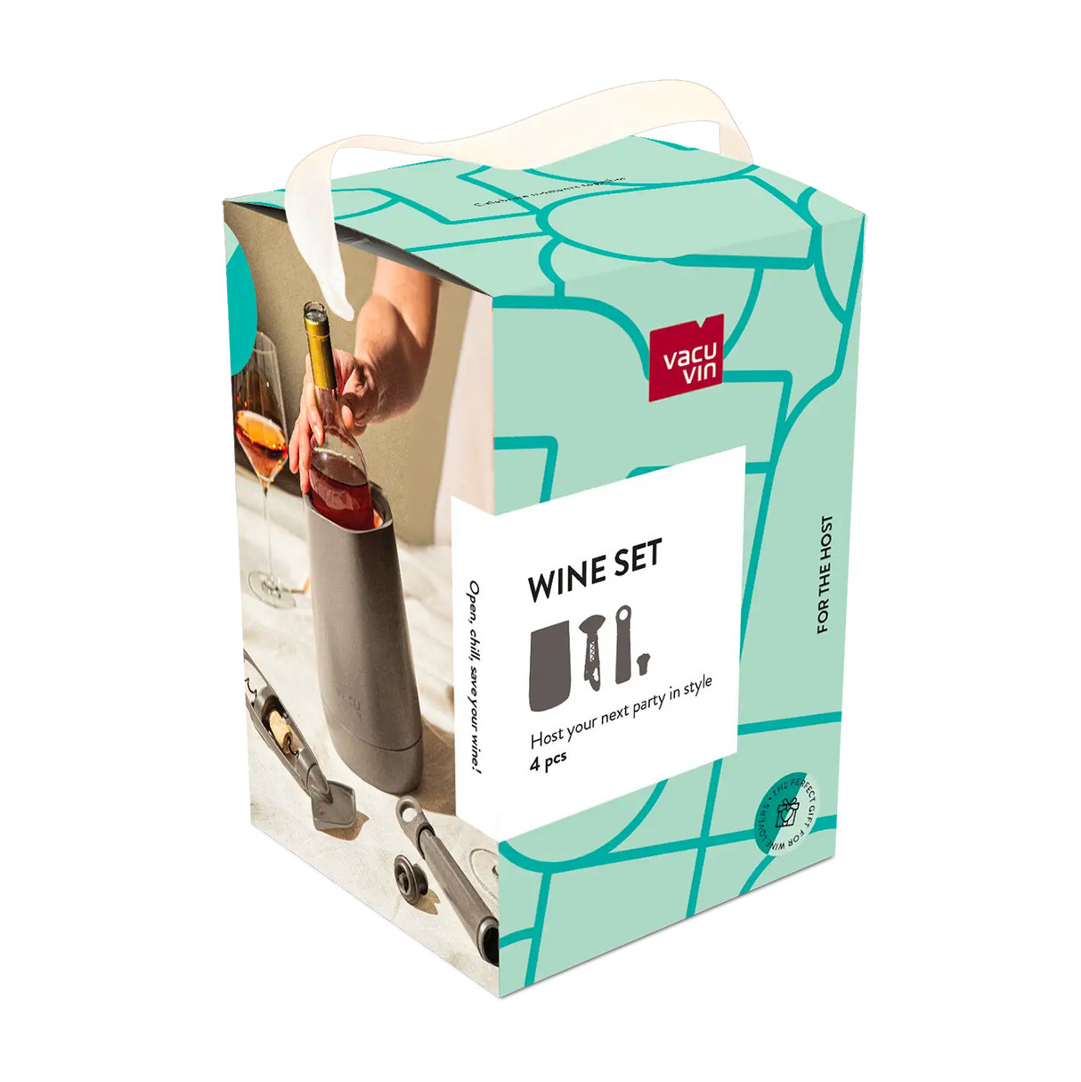 Vacu Vin Host Wine Set 4 Pieces - Graphite