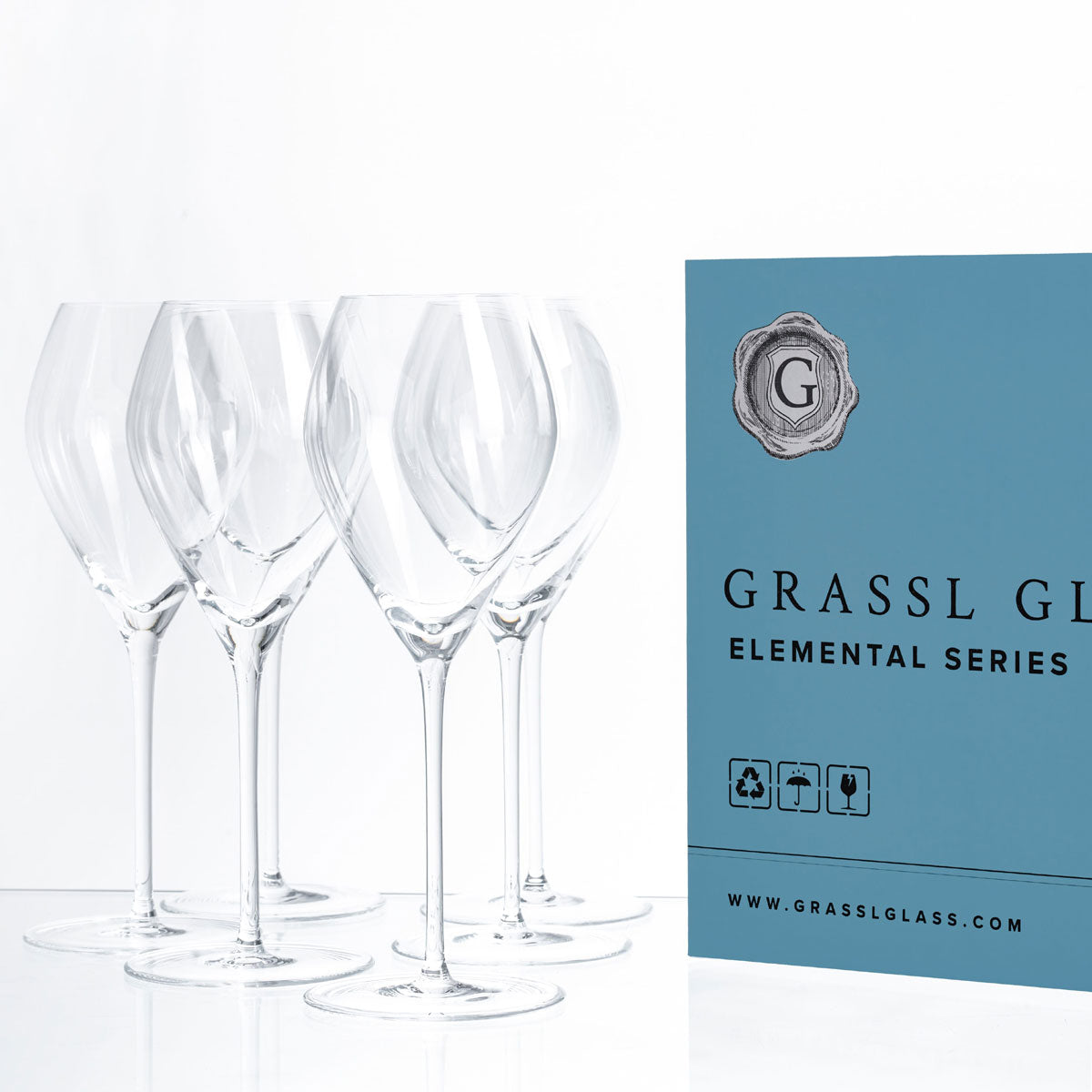 Grassl Glass Elemental Series Sparkling Wine Champagne Glass Set Of 6