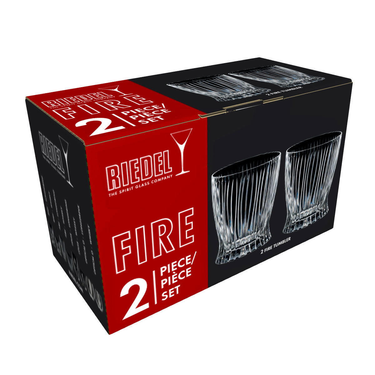 Riedel Fire Whisky Glass Tumblers Set Of 2 0515 02s1