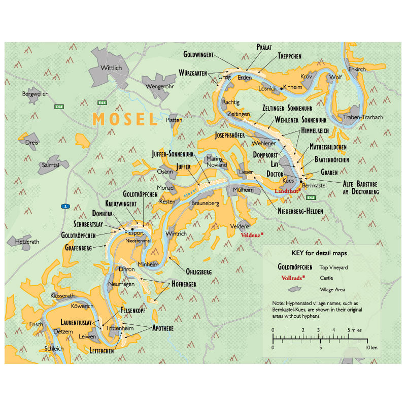De Long 's Wine Map Of Germany Wine Regions
