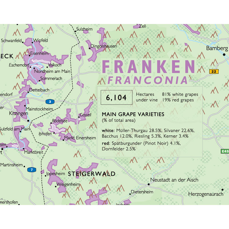 De Long 's Wine Map Of Germany Wine Regions
