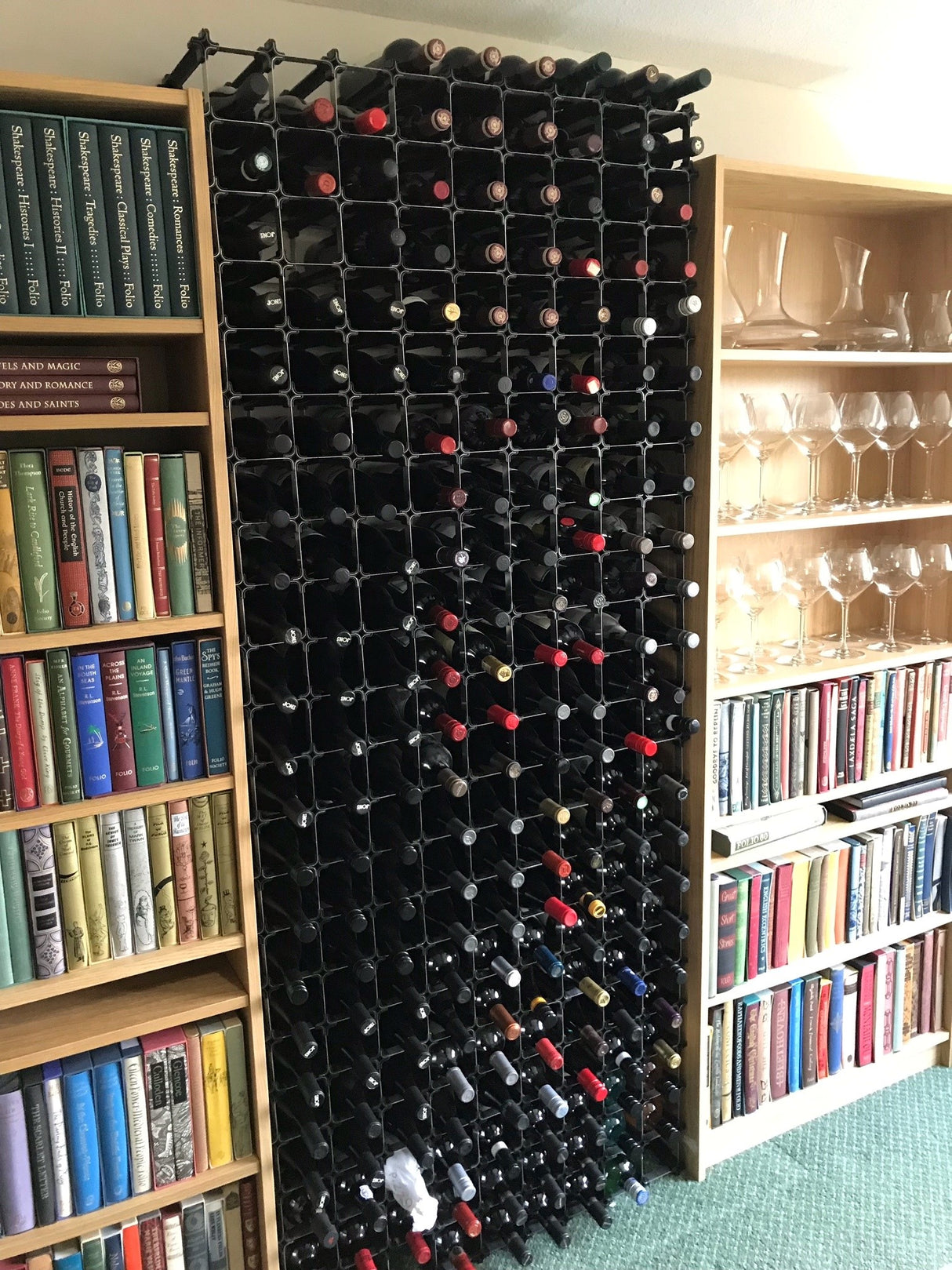 NOOK 50/60 Bottle Self-Assembly Wine Rack - Black