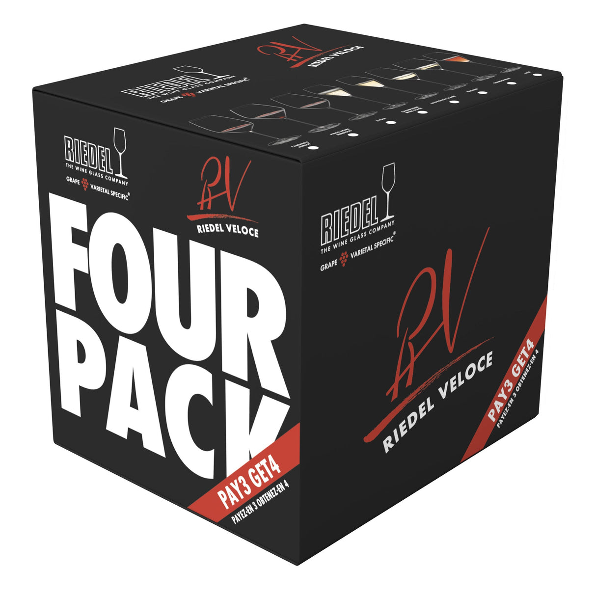 Riedel Veloce Champagne Sparkling Wine Glass Set Of 4 5330 28