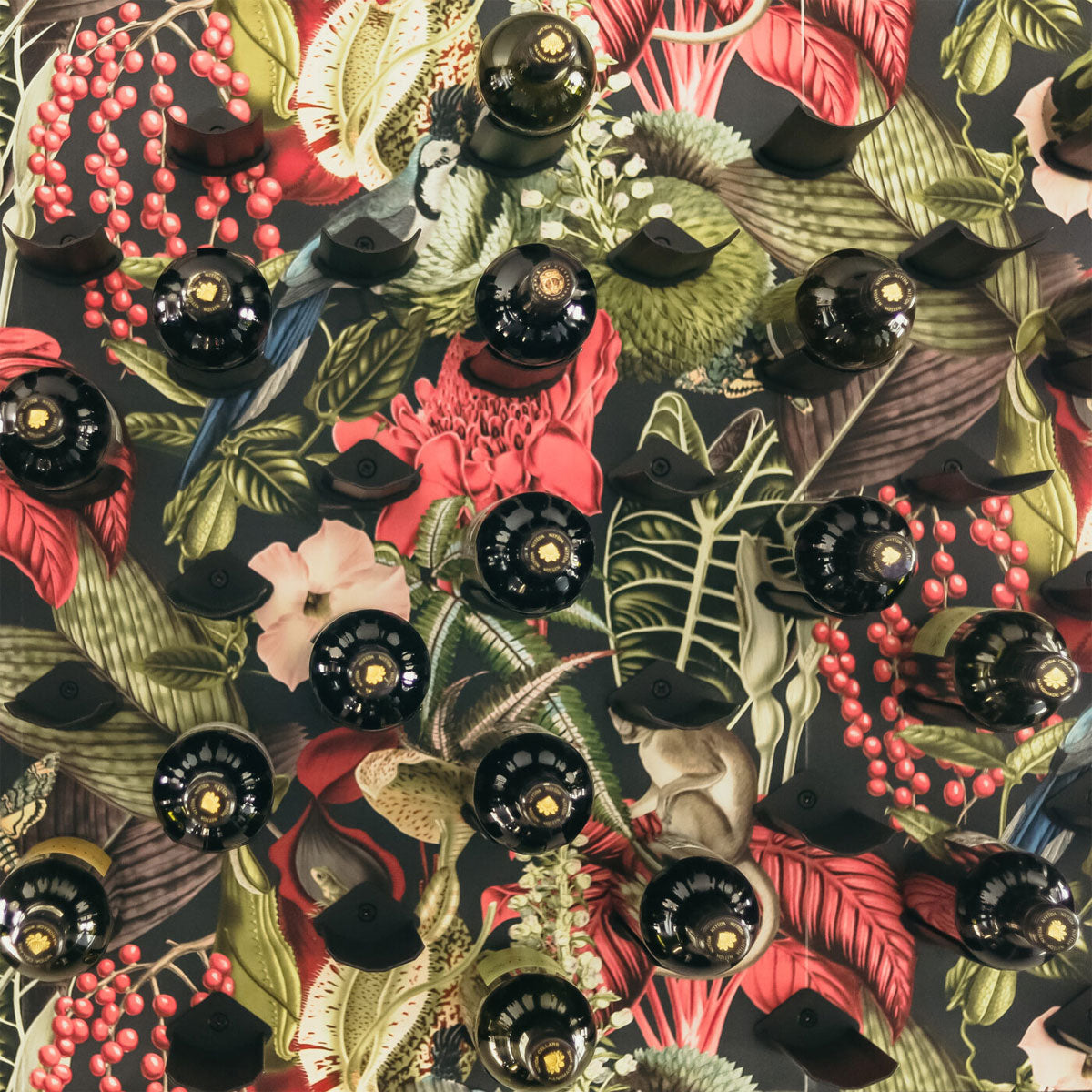 Display Wine Wall Mounted SOLO Pins - Black - Set of 10