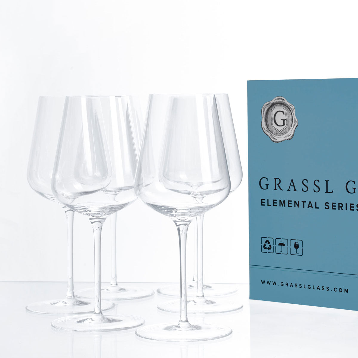 Grassl Glass Elemental Series Versatile Wine Tasting Glass Set Of 6