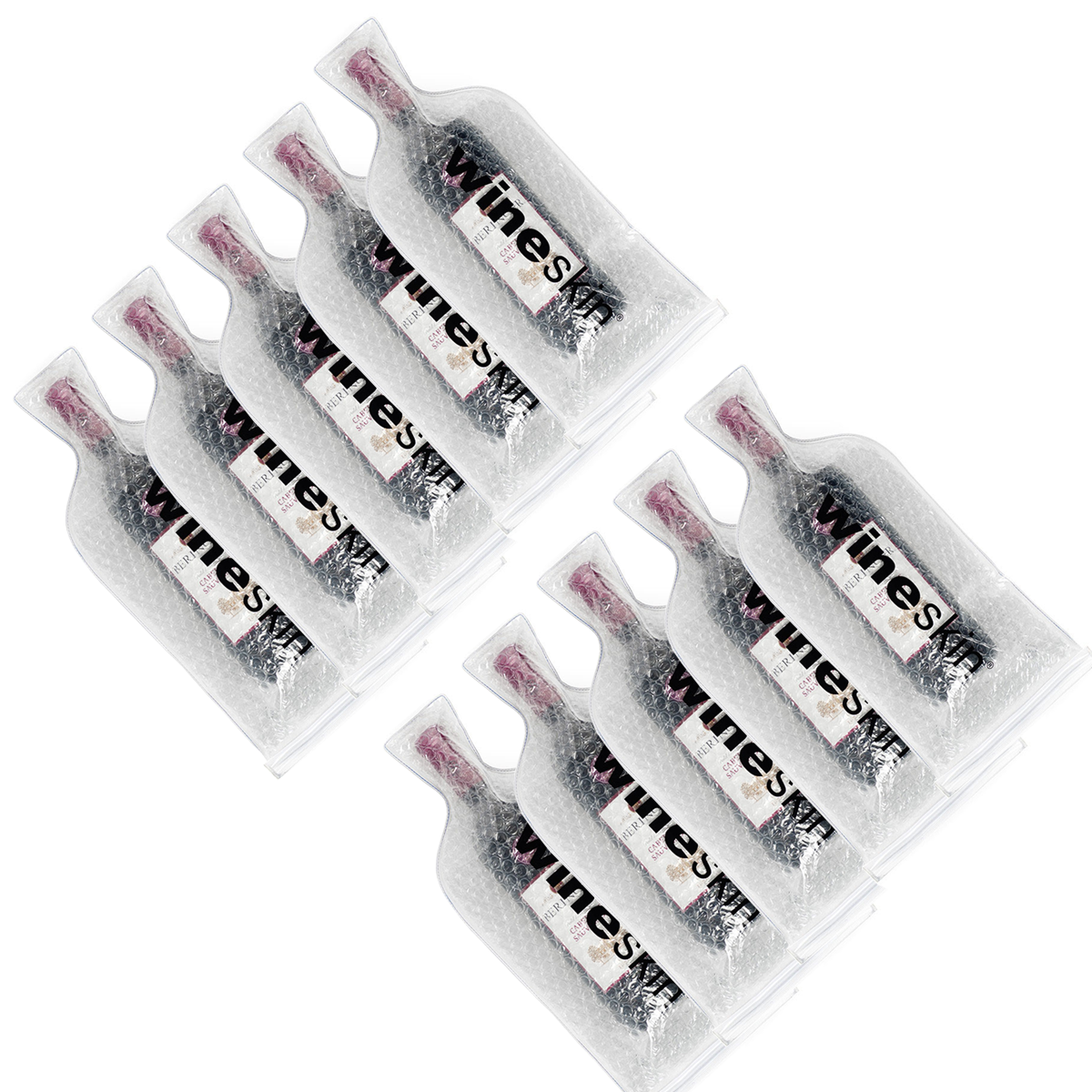 The Original Wineskin Reusable Wine Bottle Protection Transport Bag