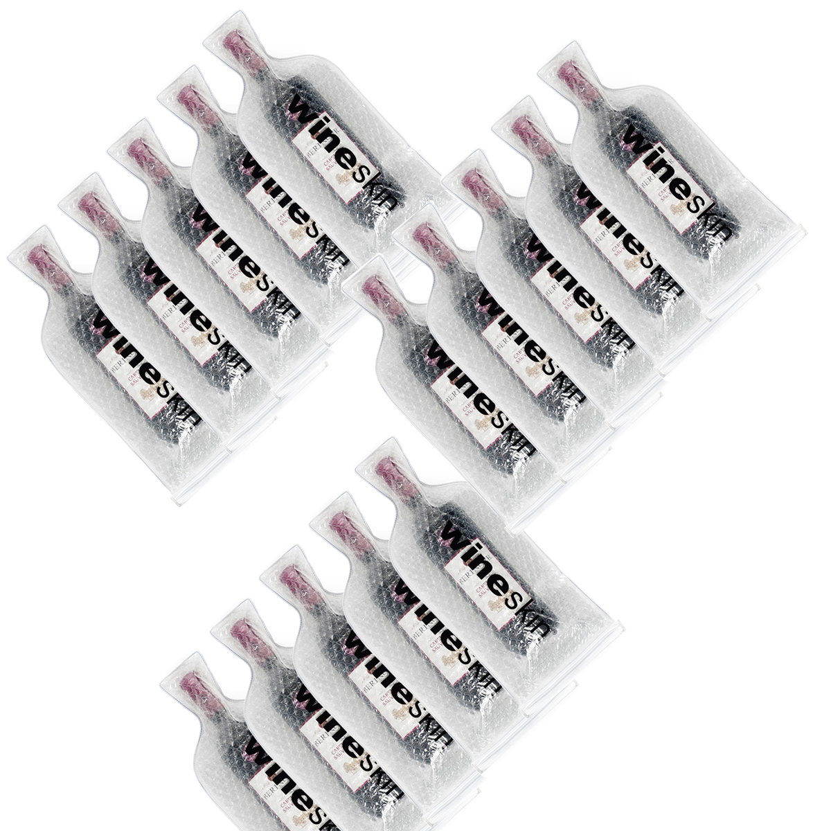 The Original Wineskin Reusable Wine Bottle Protection Transport Bag