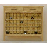 60 Bottle Contemporary Wooden Wine Cabinet / Rack with Legs