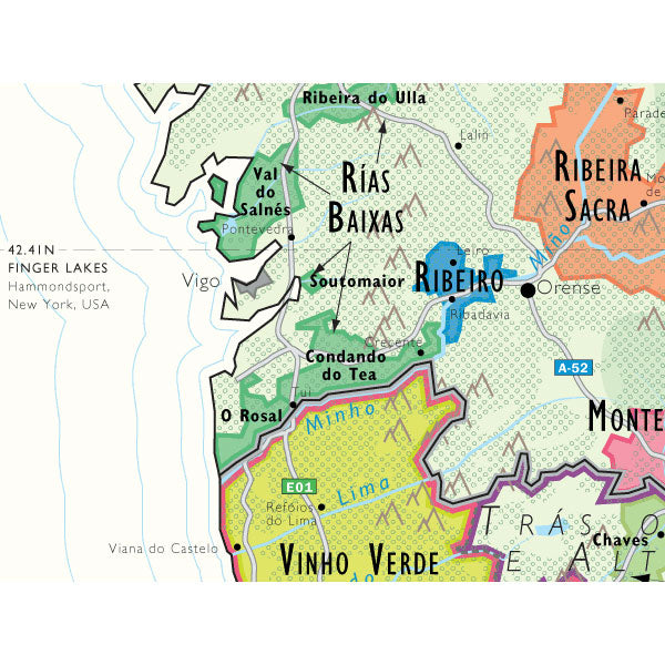 De Long’s Wine Map of the Iberian Peninsula (Spain & Portugal)