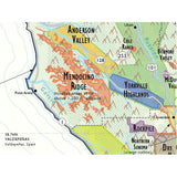 De Long’s Wine Map of California - Wine Regions