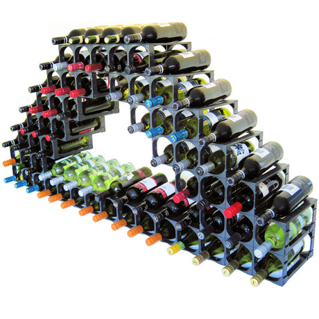 CellarStak 55 / 60 Bottle Plastic Wine Rack - Black