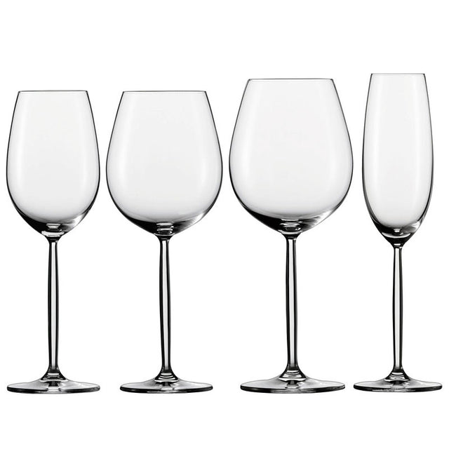 Schott Zwiesel Diva 24 Glass Set - Red, White, Water, Champagne