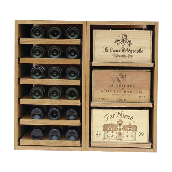 Showcase Wooden Wine Bottle Display - 72 Bottles