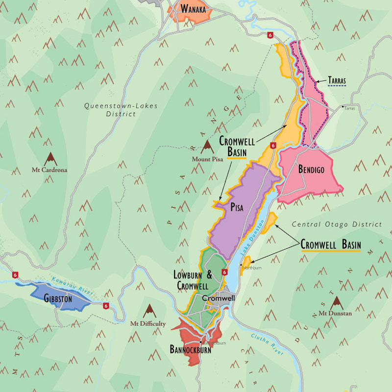 De Long’s Wine Map of New Zealand - Wine Regions