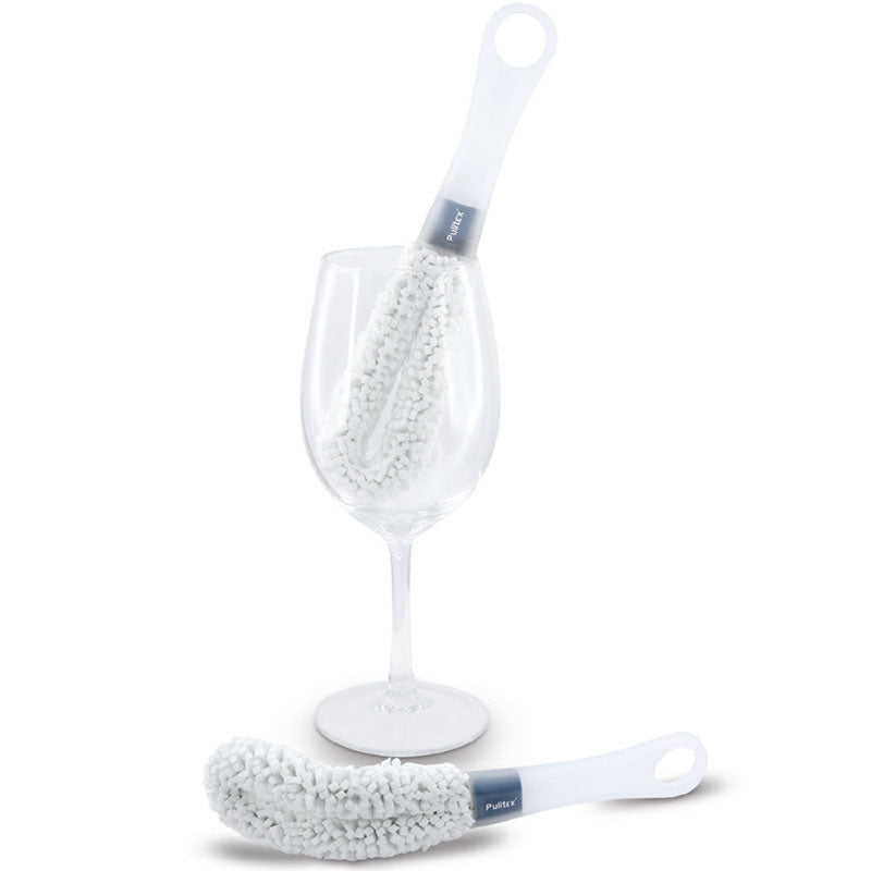 Pulltex Wine Decanter Brush & Glass Cleaning Brush - Set of 2