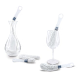 Pulltex Wine Decanter Brush & Glass Cleaning Brush - Set of 2