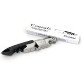 Coutale Sommelier Pocket Double Lever Waiter’s Friend Corkscrew - Black