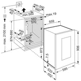 Liebherr Vinidor Built-In 2 Temperature Wine Cabinet White - EWTgw 1683