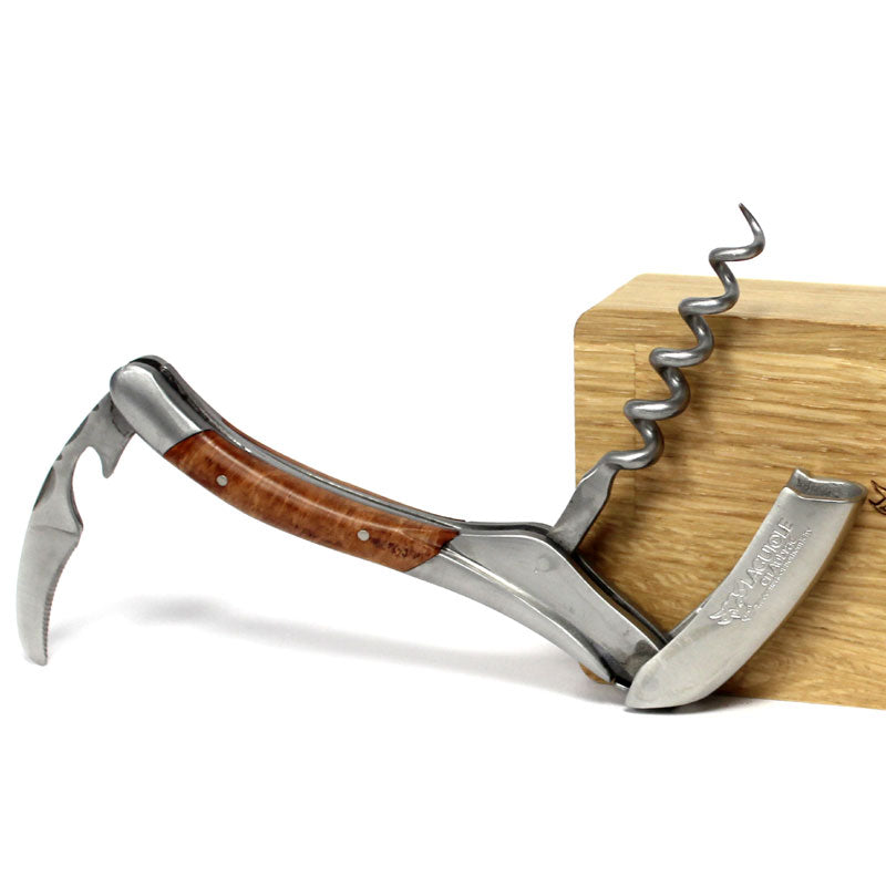 Laguiole En Aubrac Corkscrew Briar Root Wooden Handle