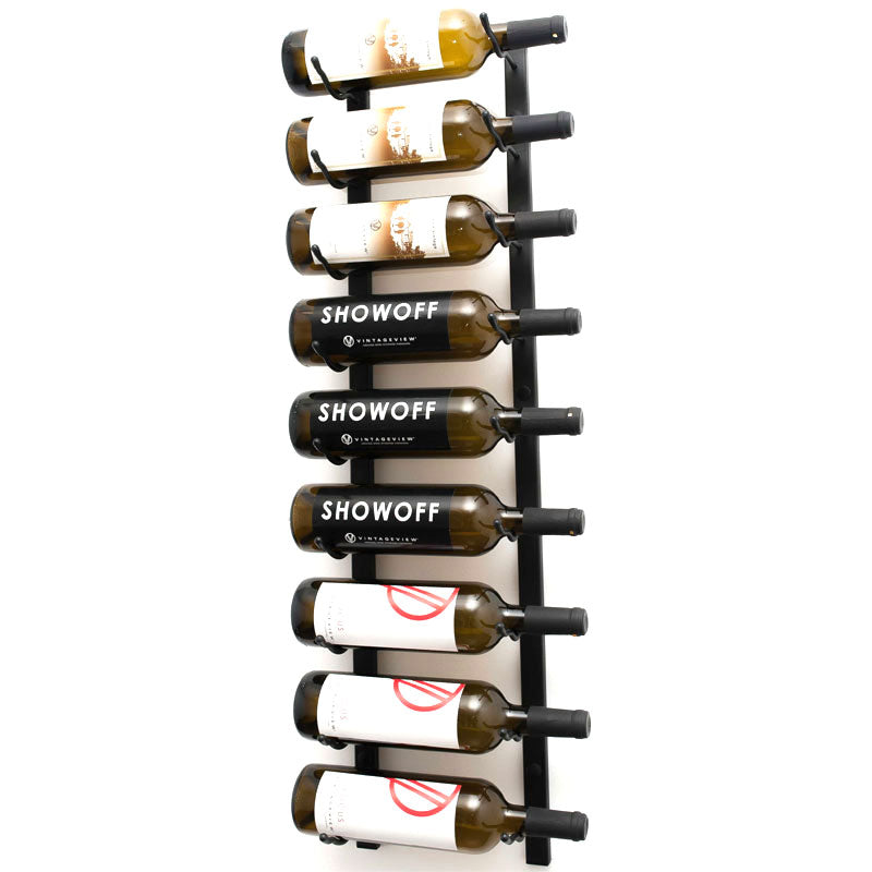 Black wall mounted wine rack sale