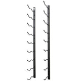 VintageView Wall Mounted W Series 3 - 18 Bottle Wine Rack 2 Deep - Black 3ft