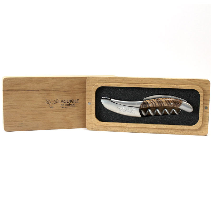 Laguiole En Aubrac Corkscrew Zebrano Wood Handle