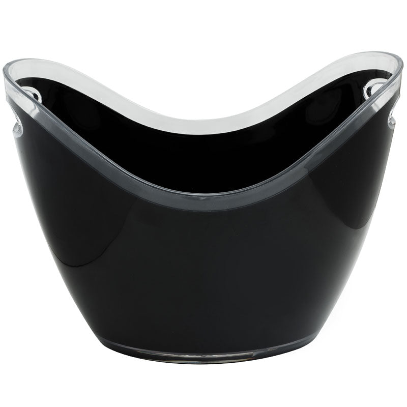 Wineware 8L Plastic Wine & Champagne Cooler/Bucket - Black