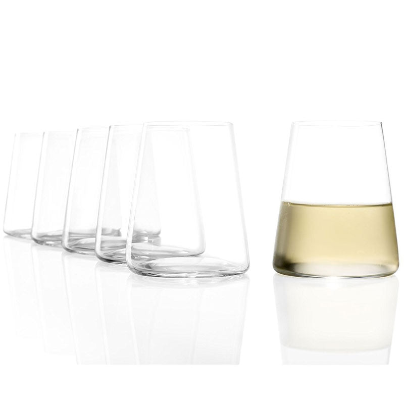 Stolzle Power Stemless White Wine Glass - Set of 6