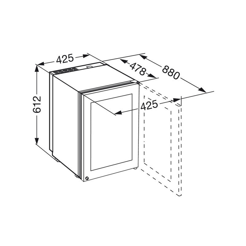 Liebherr Humidor Freestanding Cigar Storage Cabinet - ZKes 453