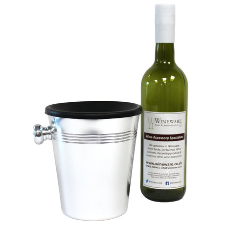 Mini / Individual Aluminium Wine Spittoon 1L - Black Funnel