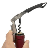 Coutale Sommelier Pocket Double Lever Waiter’s Friend Corkscrew - Black