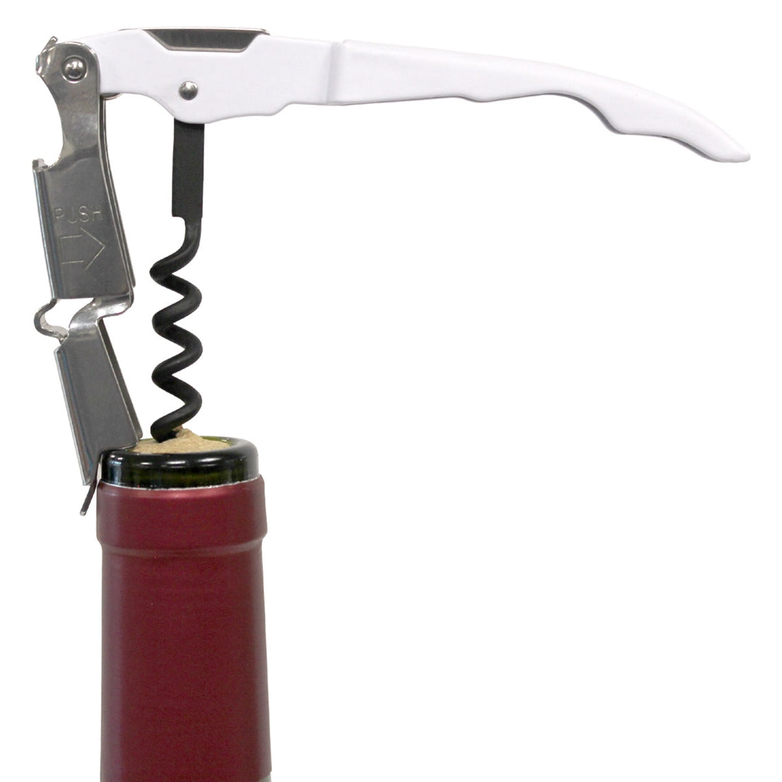 Coutale Sommelier Innovation Double Lever Waiter’s Friend Corkscrew - White