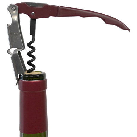 Coutale Sommelier Innovation Double Lever Waiter’s Friend Corkscrew - Burgundy