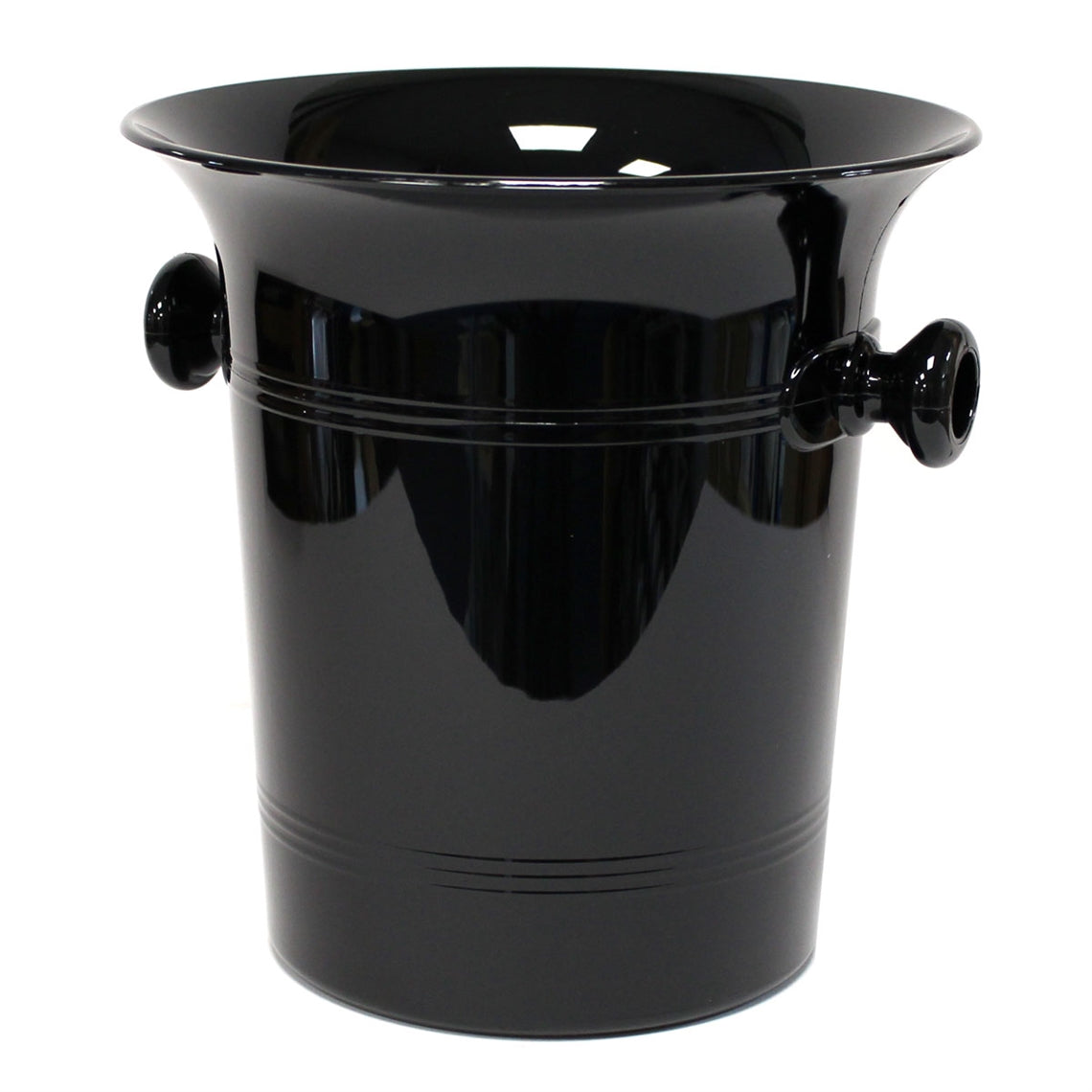 Plastic Wine & Champagne Cooler / Ice Bucket - Black