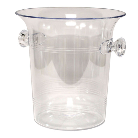 Plastic Wine & Champagne Cooler / Ice Bucket - Clear